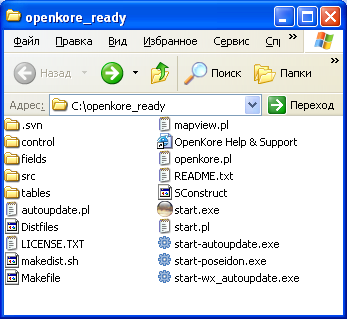 Your openkore directory structure should be something like this.